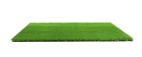 Artificial Grass Carpet White Background Exterior Element — Stock Photo, Image