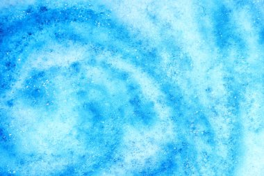 Görünüm renk banyo bomba su, closeup eriterek sonra köpük