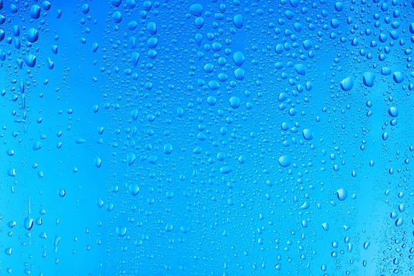 Vista Vidrio Con Gotas Agua Primer Plano — Foto de Stock