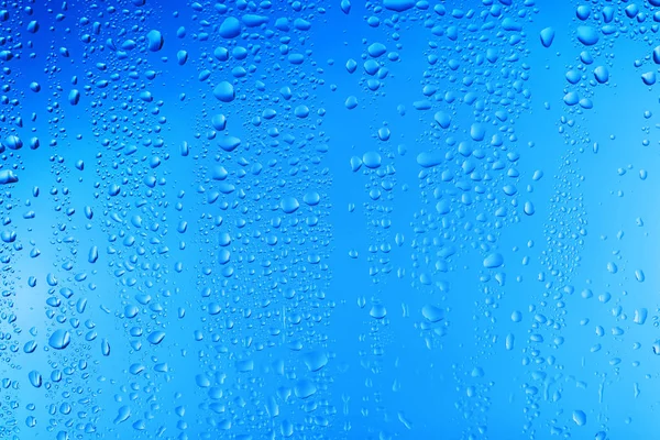 Vista Vidrio Con Gotas Agua Primer Plano — Foto de Stock