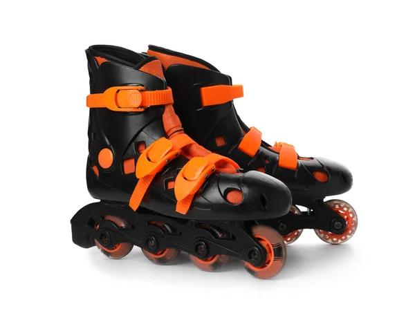 Pair Inline Roller Skates White Background — Stock Photo, Image