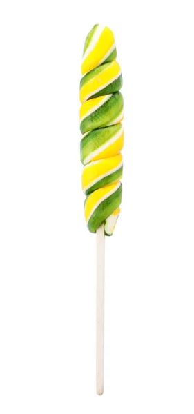 Cukierki Smaku Owoców Kolorowe Smaczne Białym Tle — Zdjęcie stockowe