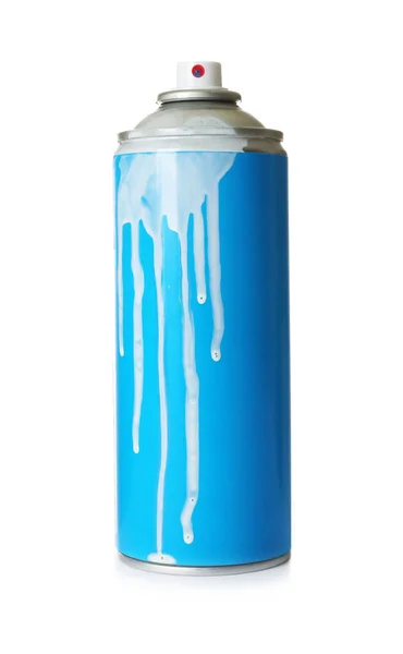 Használt Doboz Spray Paint Fehér Háttér — Stock Fotó