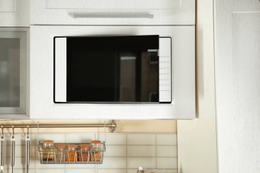 Mutfak mobilya inşa açık modern mikrodalga fırın