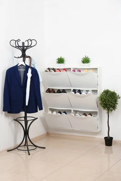 Shoe Cabinet Footwear Room Storage Ideas — Stock Photo, Image