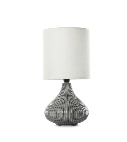 Lampe Table Élégante Sur Fond Blanc Idée Design Intérieur — Photo