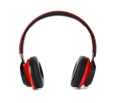 Beyaz arka plan üzerinde etkilidirler ile modern şık kulaklıklar