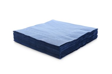 Kağıt peçete beyaz zemin üzerine yığını