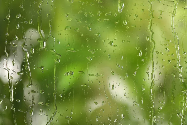 View Glass Water Drops Closeup — Stock Photo, Image