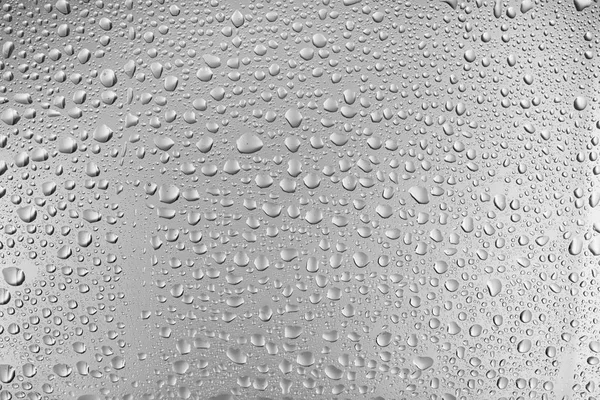 水滴のついたガラスの眺め クローズアップ — ストック写真