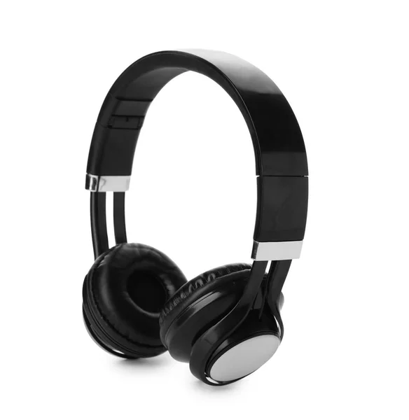 Schicke Moderne Kopfhörer Mit Ohrenschützer Auf Weißem Hintergrund — Stockfoto