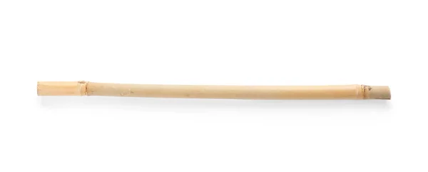 Suchý Bambusovou Holí Bílém Pozadí — Stock fotografie