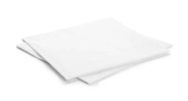 Clean Paper Napkins White Background Personal Hygiene — Stock Photo, Image