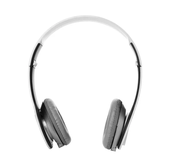 Schicke Moderne Kopfhörer Mit Ohrenschützer Auf Weißem Hintergrund — Stockfoto
