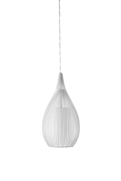 Lámpara Colgante Moderna Aislada Blanco Idea Para Diseño Interiores — Foto de Stock