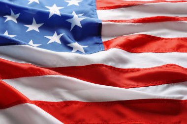 Arka plan, closeup olarak Amerika'nın ulusal bayrak