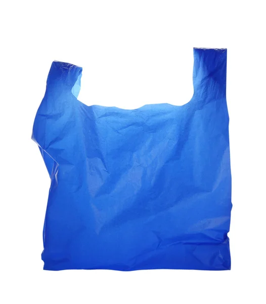 Цвет Одноразовый Пластиковый Пакет Изолирован Белом — стоковое фото