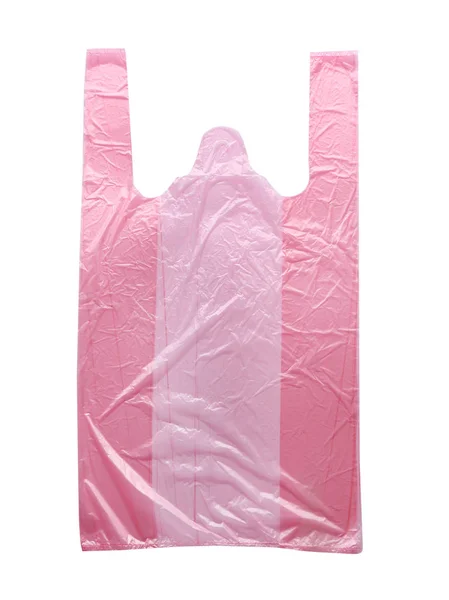 Clear Disposable Plastic Bag White Background — Stock Photo, Image