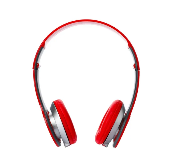 Stílusos Modern Fejhallgató Val Fehér Háttér Fülvédő — Stock Fotó