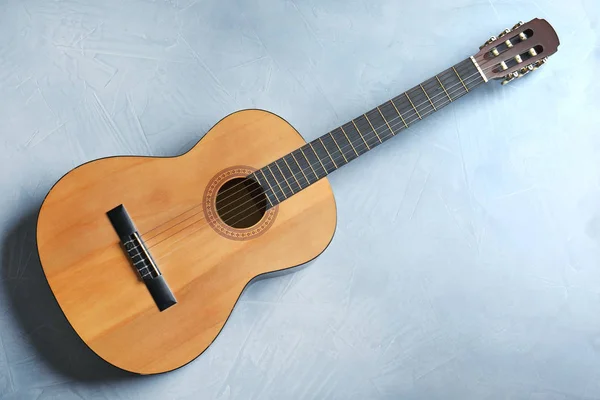 Gitara Klasyczna Piękne Kolor Tła Widok Góry — Zdjęcie stockowe