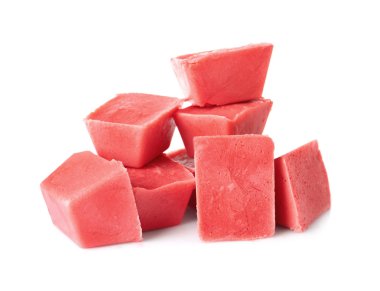 Lezzetli berry buz beyaz arka plan üzerinde