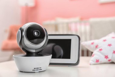 Bebek monitörleri Oda tablo. CCTV ekipman