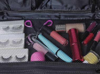 Makyaj ürünleri ve güzellik aksesuarları, closeup ile şık durum