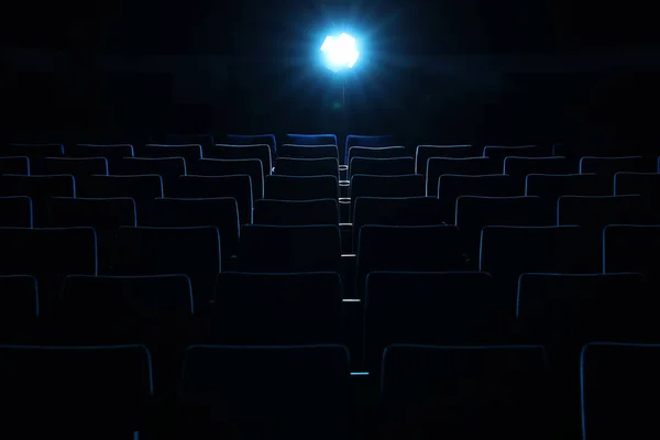 Widok Puste Kino Wygodnymi Krzesłami — Zdjęcie stockowe