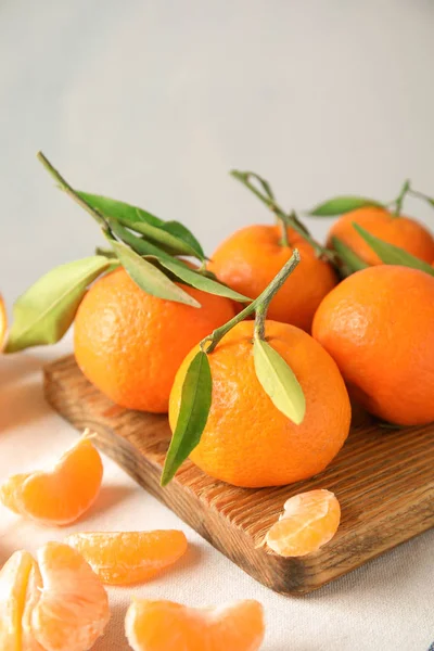 Ripe Tangerines Table Tasty Citrus Fruit — Stock Photo, Image