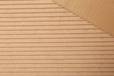 Karton arka plan, metin için yer ile üstten görünüm olarak. Geri dönüştürülebilir Doğum malzeme