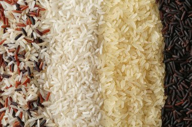 Brown ve pirinç arka plan, closeup olarak diğer türleri