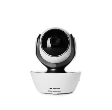 Bebek fotoğraf makinesi üzerinde beyaz izole. CCTV ekipman