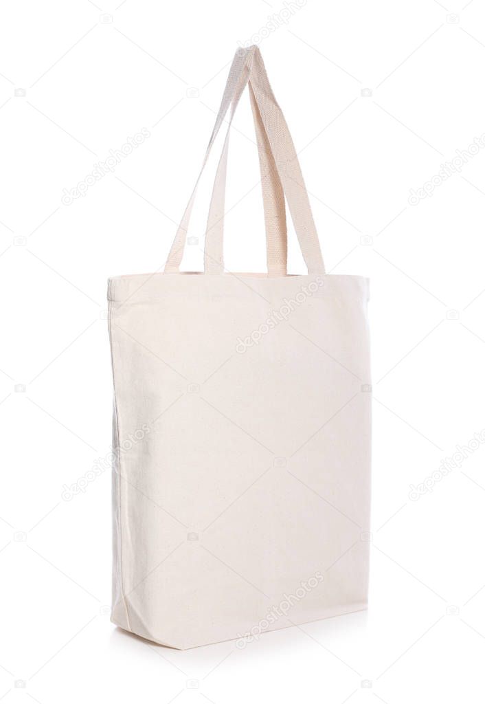 Eco bag on white background. Mock up for design