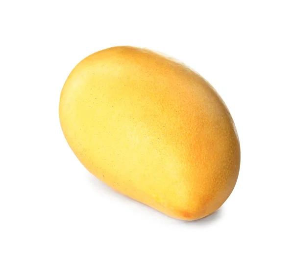 Fresco Maturo Succoso Mango Isolato Bianco — Foto Stock