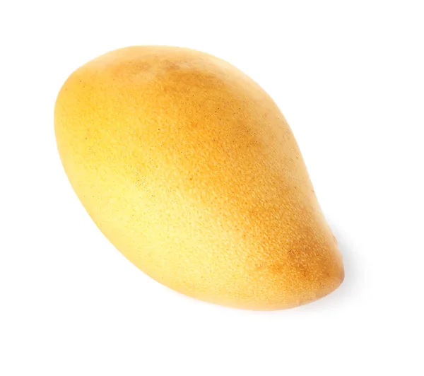 Frische Reife Saftige Mango Isoliert Auf Weiß — Stockfoto