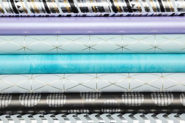 Festival, Rulo Kağıt arka plan, olarak ambalaj görünümü top. Hediyelik kutu ambalaj fikirler