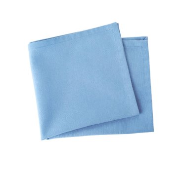 Beyaz arka plan üzerinde tablo ayarı için kumaş peçete