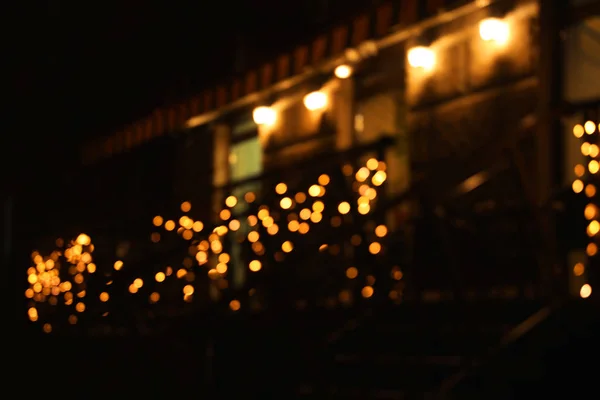 Beautiful Street Lights Night Bokeh Effect — Stock Photo, Image