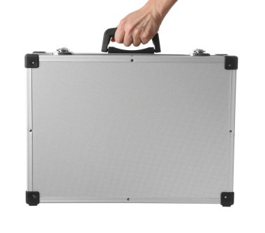 Beyaz, closeup izole zor durumda tutan adam