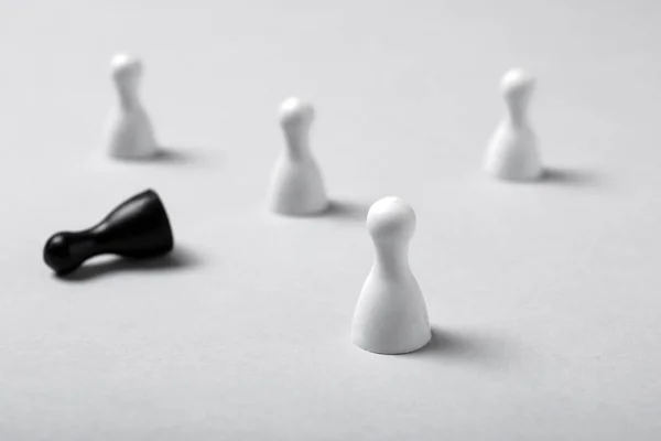 One Pawn Standing Out Others Table Different — Stock Photo, Image