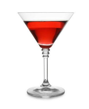 Beyaz arka plan üzerinde kokteyl lezzetli martini. Festival içki