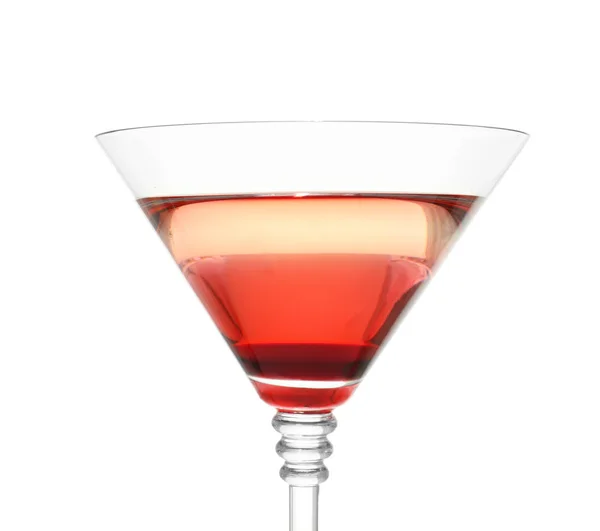 Chutné Martini Koktejl Bílém Pozadí Prostor Pro Text — Stock fotografie