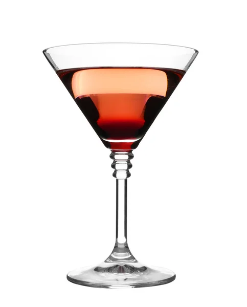 Szklanką Martini Koktajl Białym Tle — Zdjęcie stockowe