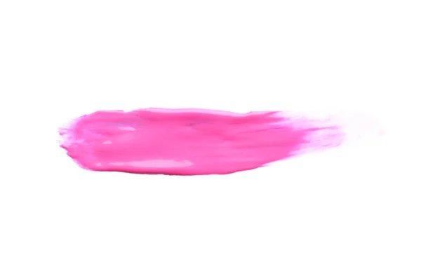 Абстрактный Мазок Кистью Фиолетовой Краски Выделенный Белом — стоковое фото