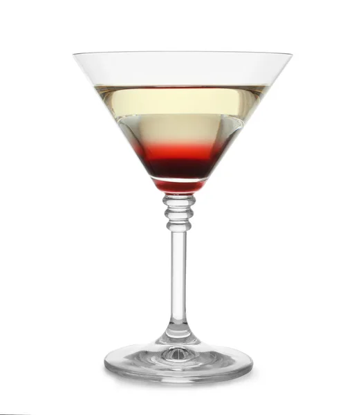 Köstlicher Martini Cocktail Auf Weißem Hintergrund Raum Für Text — Stockfoto