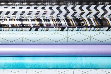 Festival, Rulo Kağıt arka plan, olarak ambalaj görünümü top. Hediyelik kutu ambalaj fikirler