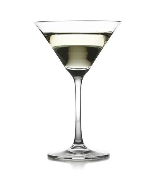 Glas Leckerer Martini Auf Weißem Hintergrund — Stockfoto