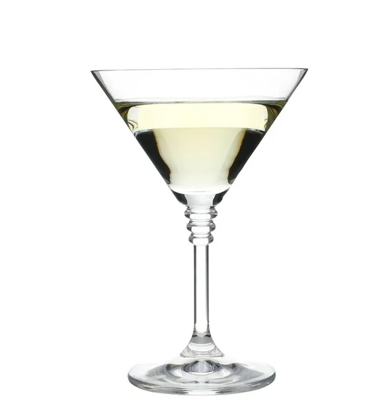 Glas Klassischer Martini Cocktail Auf Weißem Hintergrund — Stockfoto