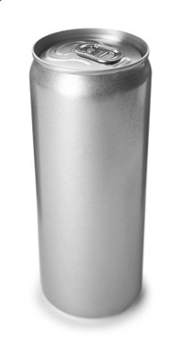 Boş alüminyum İçecek beyaz arka plan üzerinde olabilir. Mockup tasarım için