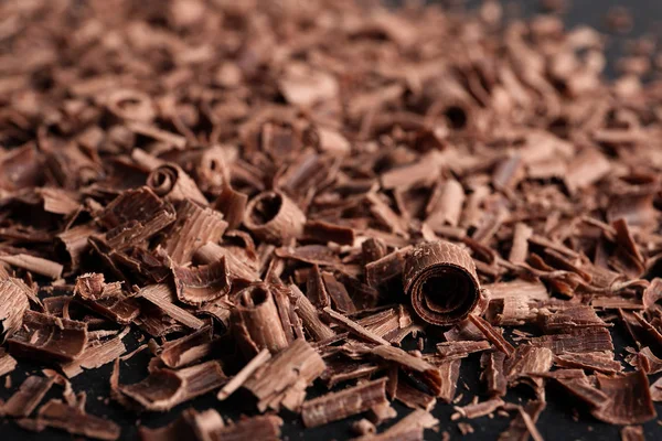 Hromada Chutných Čokoládových Kadeří Jako Pozadí — Stock fotografie